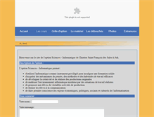 Tablet Screenshot of informatique.saint-francois.be